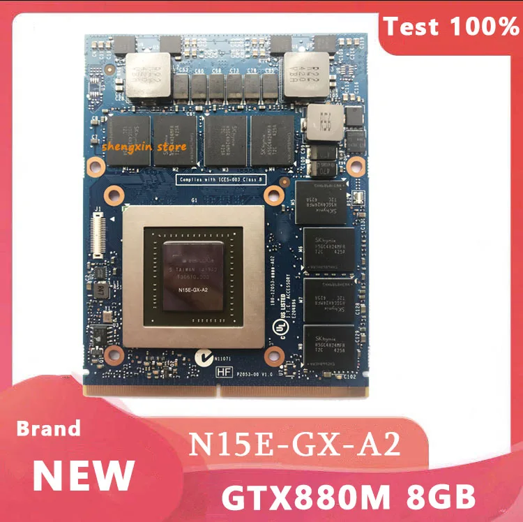 Оригинальный N15E GX A2 GTX 880M GTX880M 8 Гб Графика видеокарта JH9PP для ноутбука DELL M17X R4 R5 M18X R2