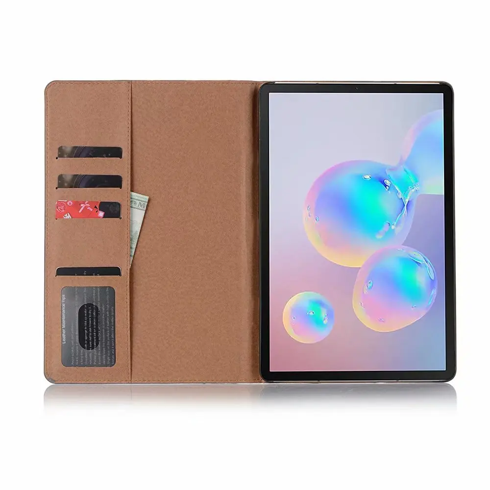 Для samsung Tab S6 10,5 дюймов ретро кожаный чехол для samsung Galaxy Tab S6 10,5 SM-T860 SM-T865 T860 T865 чехол мягкий умный чехол Fundas