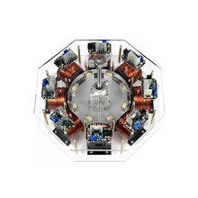 8-stage stator brushless internal rotor motor large-scale Bedini motor pseudo-perpetual motion machine，High power motor module