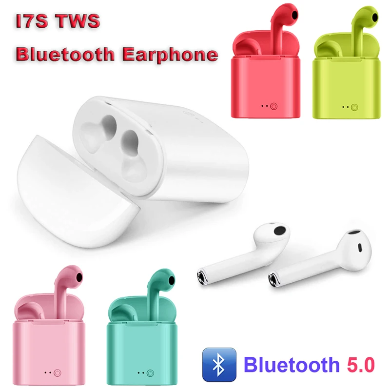 Беспроводные Bluetooth-наушники i7s TWS игровые спортивные стереонаушники-вкладыши с
