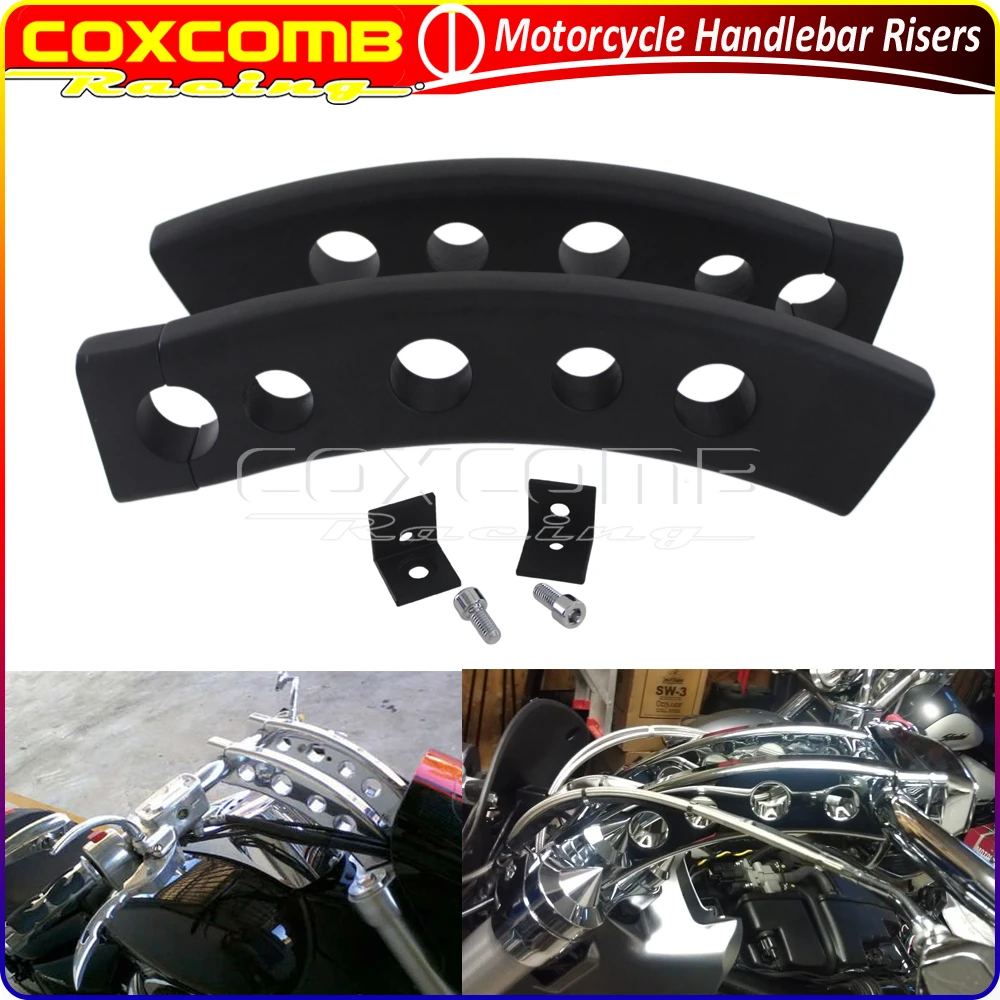 Motorcycle 5Holes Handlebar Risers Aluminum Adjustable Handle Bar