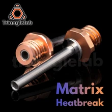 Trianglelab matriz heatbreak bimetal bi-metal garganta para extrusora de matriz hotend impressora 3d extrusora de acionamento direto