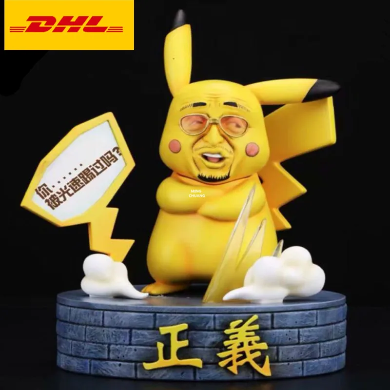 

8" Cartoon One Piece Statue Pikachu Bust Cross Dressing Full-Length Portrait Borsalino GK Action Figure Toy BOX 20CM V697