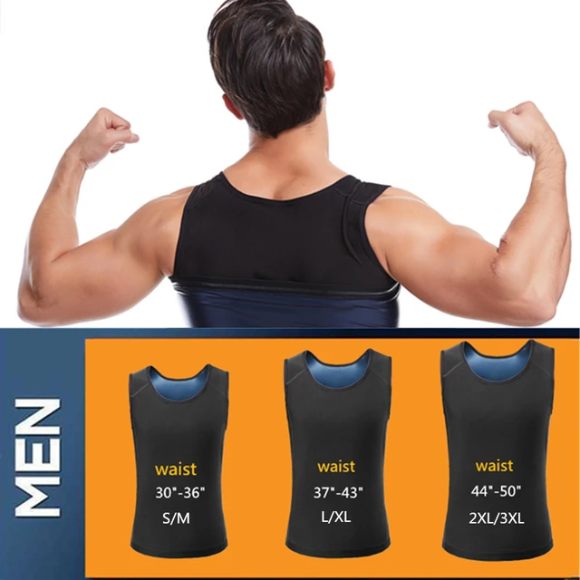 Men Shapewear Waist Trainer Vest Hot Sauna Suits Thermo Sweat Tank Tops Body Shaper Slimming Underwear Compression Workout Shirt 3