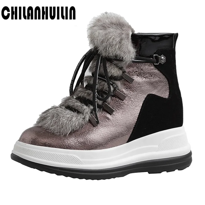 Осенне зимние женские ботильоны на платформе Ботинки в стиле милитари для