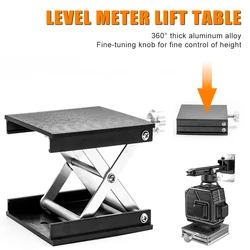 Table élévatrice en aluminium pour le travail du bois et la gravure, support de laboratoire réglable 