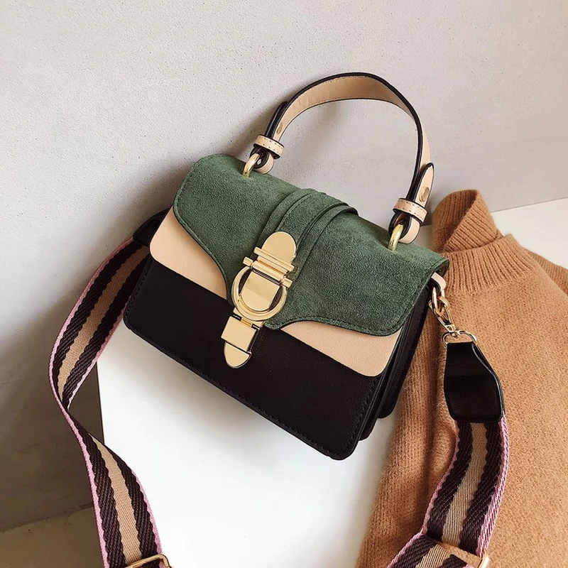 Новинка, Брендовые женские кожаные сумки, известный роскошный дизайн, контрастные цвета, модные сумки через плечо, женские кошельки через плечо