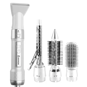 

4 in1 Electric Hair Dryer Comb and Volumizer Pro Multifunctional Infrared Ionic Hot Air Brush Comb Straightener Hair Curling