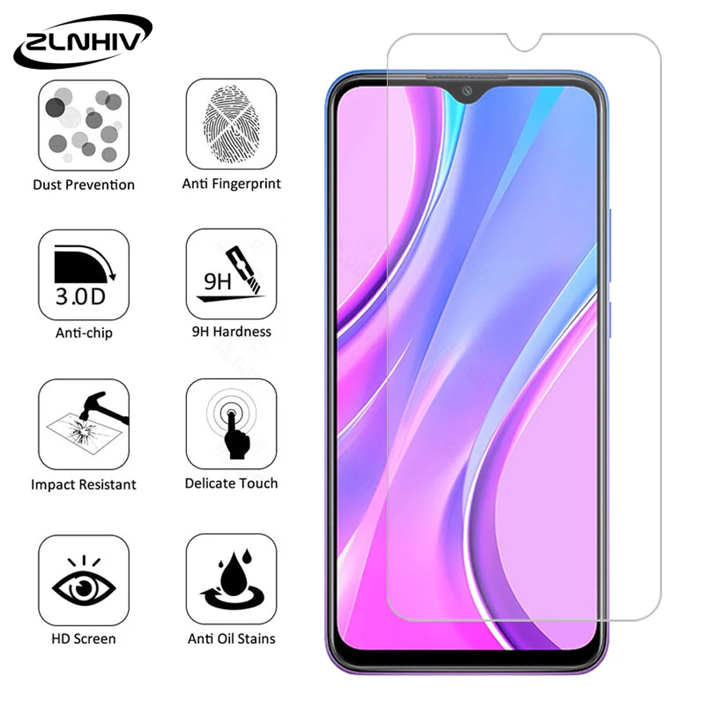 Закаленное стекло zlnвич для xiaomi redmi 10X note 9s 9 pro MAX 9A 9C 8 8T 8A защита экрана телефона