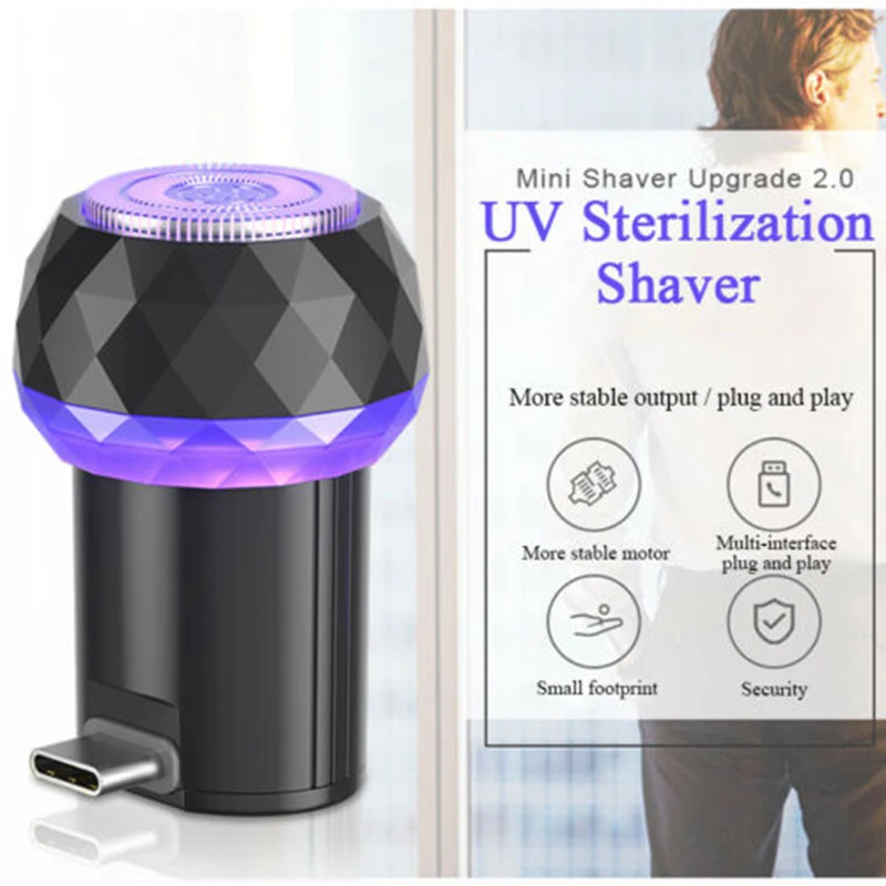 Hot TOD-Mini Electric Shaver for Men Mobile Phone Razor XIAOMI HUAWEI Phone(Black TYPE-C) | Бытовая техника