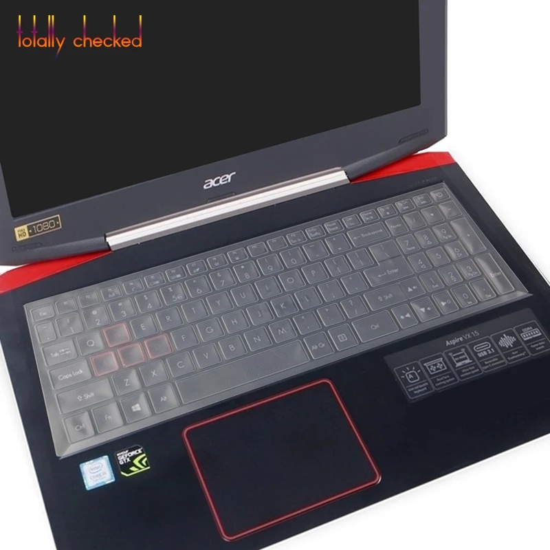 15,6 дюймов Чехол для клавиатуры ноутбука кожи протектор для acer Predator Helios 300 серии G3-573 Triton 700 Nitro 5 PH317 VX5 VX15 - Цвет: clear