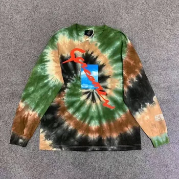 

Travis Scott ASTROWORLD World Tie Die Tee 1:1 high quality fashion casual T shirt Men Women Travis Scott ASTROWORLD T-shirts