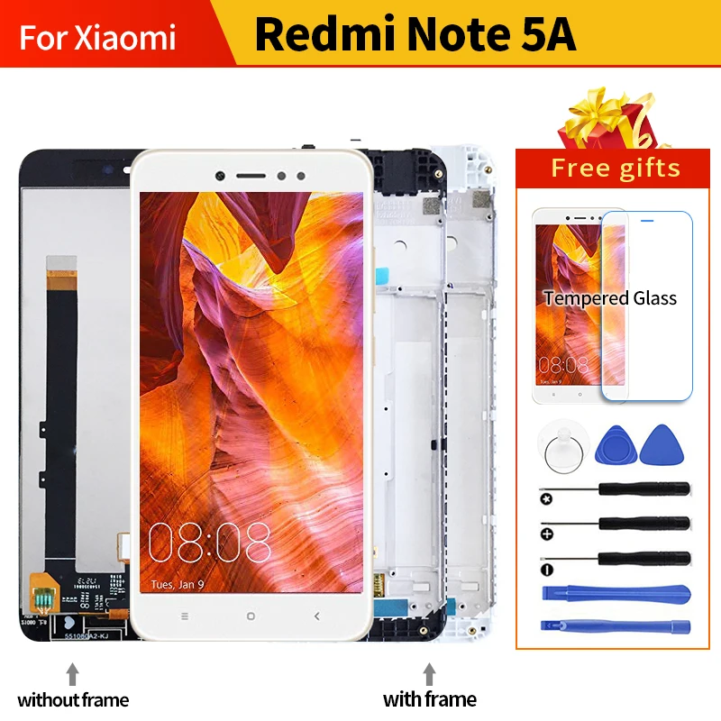 ЖК-дисплей для XIAOMI Redmi Note 5A / Prime дигитайзер сенсорного экрана в сборе 100%