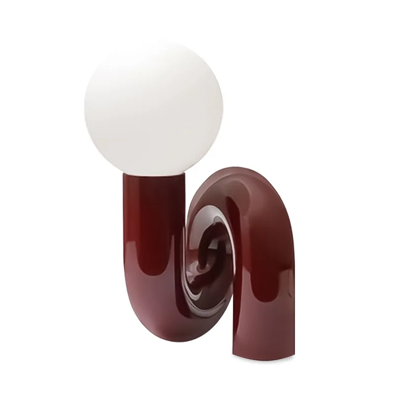 

Post-modern style simple creative glass ball bedroom table lamp children's room designer Model Room table lamp