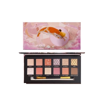 

12 Colors Eye Shadow Tray Highlight Earth Color Glitter Pearl Matte Shimmer Eye Shadow Color Beauty Makeup Long Lasting TSLM2