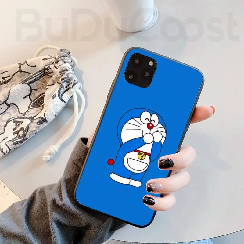 Обычный Милый мультяшный чехол для телефона с котом роботом iphone 11 Pro11 Pro Max X XS XR MAX