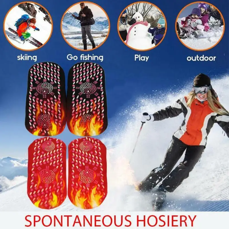 Турмалиновые Самонагревающиеся Носки для женщин и мужчин зимние лыжные фитнес термальные спортивные носки комфортные дышащие магнитотерапевтические носки с подогревом