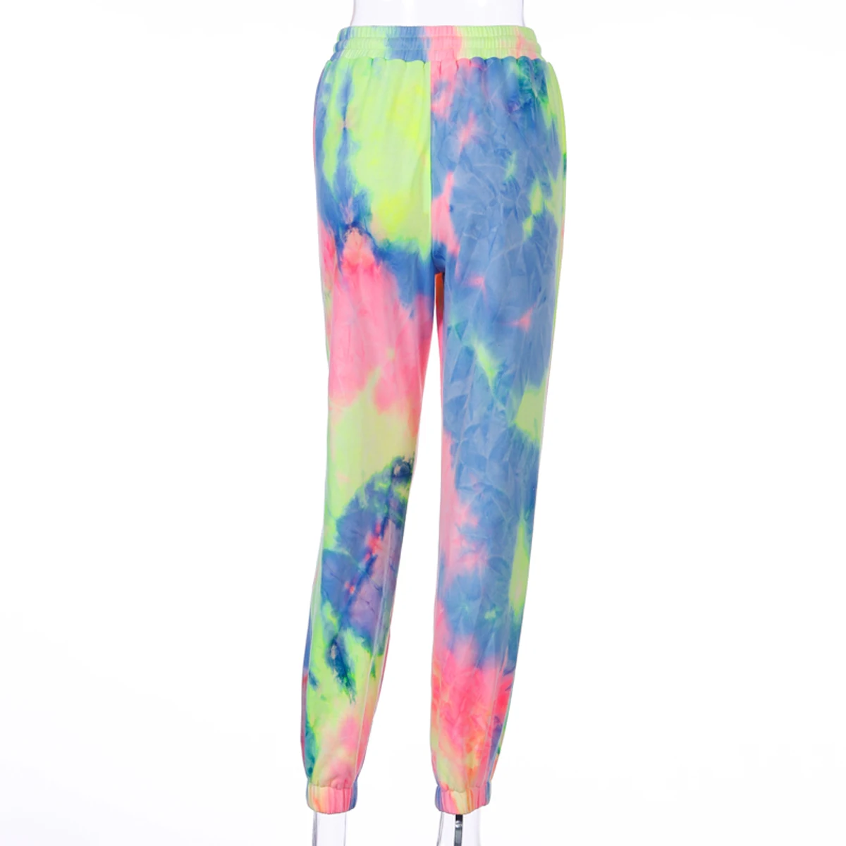 Trendy women clothes High waist colours summer pants polyester casual sport Trousers one pieces