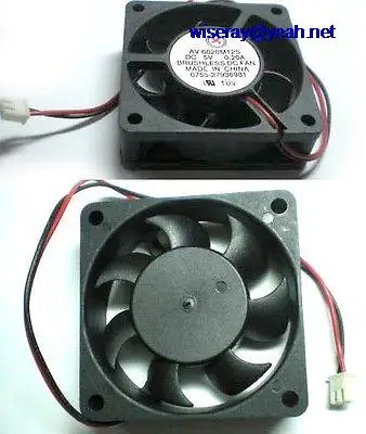 

DHL/EMS 50 pcs Brushless DC Cooling 5V Fan DC 12V Fans DC 24V Fans 60x60x25mm 2pin 6025S-A8