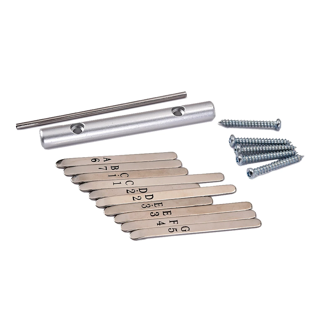 10 ключей калимба Африканский Mbira «пианино для больших пальцев» DIY Kit Аксессуары