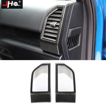 

JHO REAL Carbon Fiber Dashboard Side Vent Outlet Overlay Cover Trim For Ford F150 2016-2019 Raptor 2018 Limited Accessories 2020