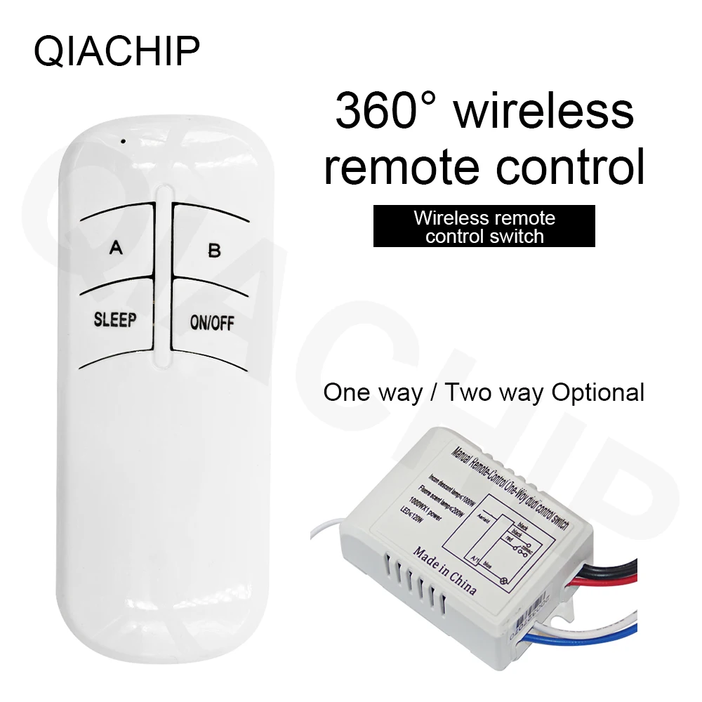 Remote-Switch-Transmitter Relay Controllor-Switch Smart-Fan RF QIACHIP 220V Wireless