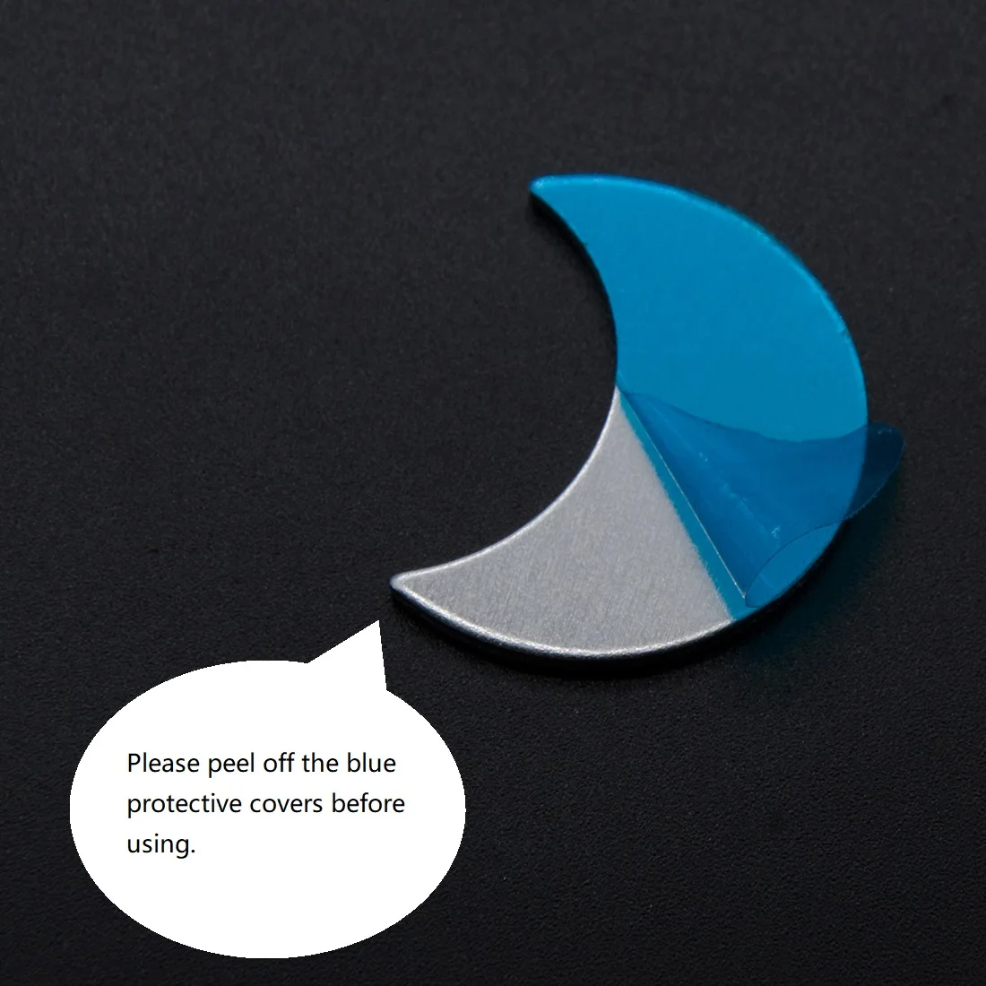 30PCS Crescent Moon Aluminum Blanks for Metal Stamping and Engraving Jewelry Making Pendant Pet ID Tags