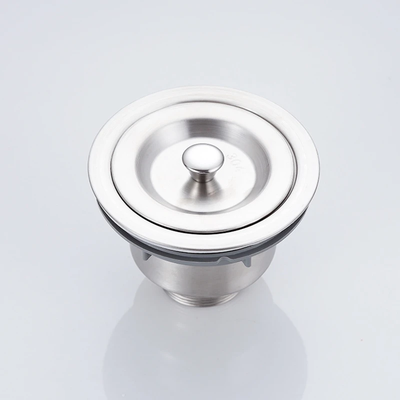 

1PC Kitchen Sink Drain Stainless Steel Assembly Waste Strainer and Basket Strainer Stopper Waste Plug Sink Filter 11CM