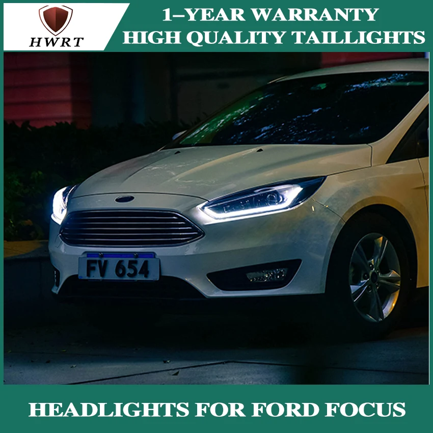 Набор для автостайлинга для Ford Focus фары Ford Focus светодиодные фары головного света бар DRL Q5 Биксеноновые линзы h7 xenon