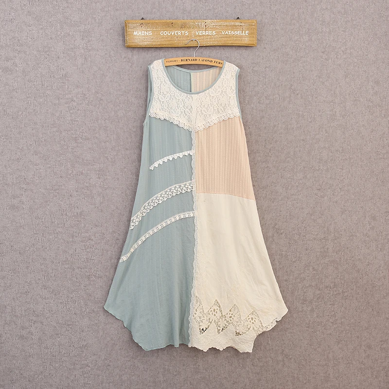 Mori Girl Lace Embroidery Cute Lolita Floral Dress Robe Femme Tunique Hippie Boho Women Vestido Vintage Summer | Женская одежда