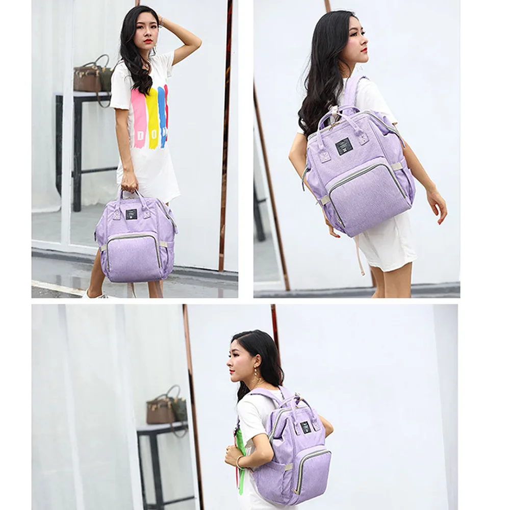 Fashion Mummy Maternity Backpack Diaper Bag Nursing Bag Stroller Bag  Baby Travel Bag Large Capacity Nappy Bag For Baby Care