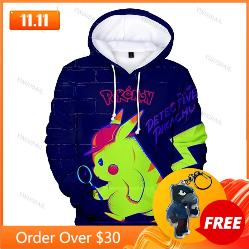 

Long Sleeve Tops Teen Clothes Streetwear Kids Hoodies Shooting Japan Anime 3d Cartoon Men and Women Harajuku Sweatshirt