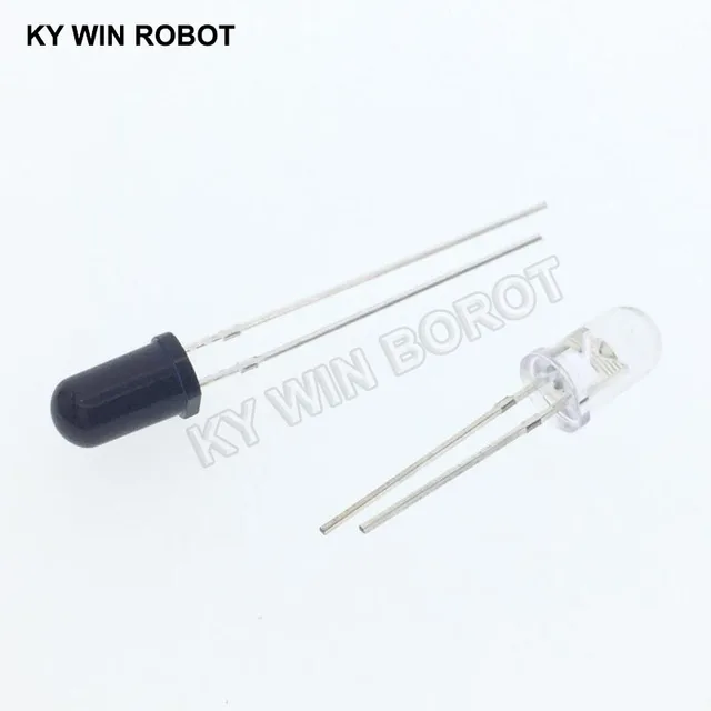 3mm 5mm 940nm LEDs Infrared Emitter and IR Receiver Diode 10pairs Diodes 1 sets 3mm 940nm