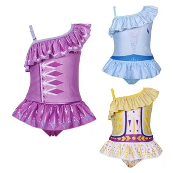

3-8 Years 2 Pieces/Set Toddler Girls Swimwear For Kids One-piece Bikini Kids Swimwear For Girls Children Toddler Swimsuits Girl