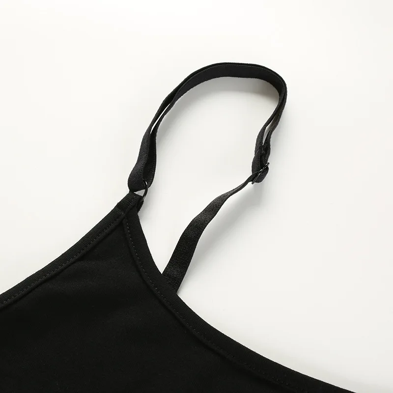 Cotton high cut summer hot sale bodysuits good quality letter print spaghetti strap black bodysuit women 2020 body jumpsuits