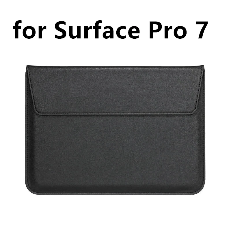 

Leather Laptop Sleeve Bag for Microsoft Surface Pro 7 2019 Slim Protective Hard Notebook Cover Case for Surface Accessories