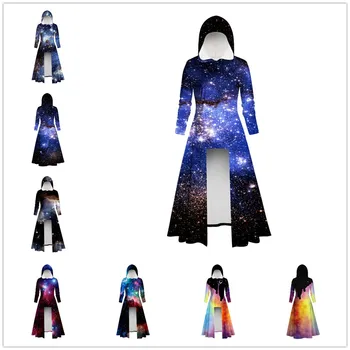 

Men's Women's Tops Clothing Long Skirt Hoodies Autumn Winter Hip Hop Hoody Tops Casual Brand 3D Star Hoodie Sweatshirt