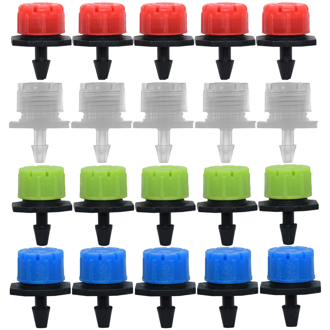 Kesla 30-800Pcs 1/4 ''Regolabile Micro Irrigazione A Goccia Sistema Di Irrigazione Sprinkler Anti-Intasamento Emettitore Dripper Giardino Forniture