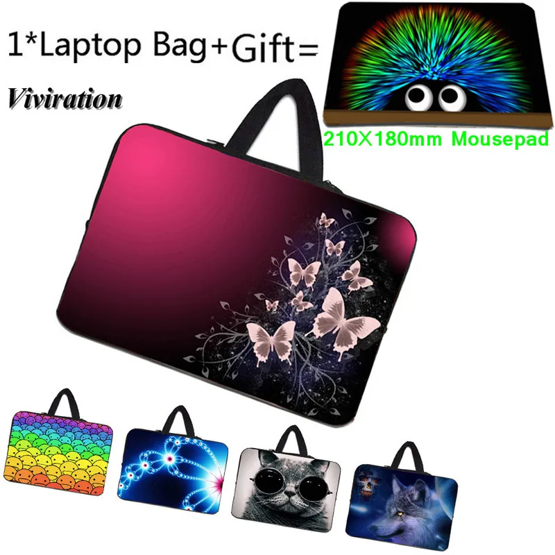 Портфель с принтами чехол для ноутбука 11,6 14 15 13 12 10 17 17,3 коврик для мыши+ сумка для ноутбука для iPad Pro 11/lenovo Yoga 300/acer/hp