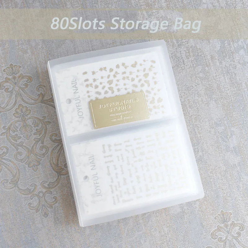 80 Slots Nail Sticker Storage Book Collecting Album Easy Photo Manicure Art Tools Empty Holder#1-BOO | Красота и здоровье