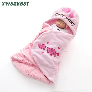 

New Autumn Winter Baby Blanket Newborn Boys Girls Blanket Velvet Swaddling Infant Thermal Soft Fleece Blanket Cotton Quilt