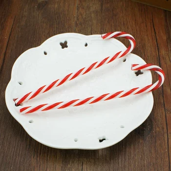

15pcs Hanging Home Party Tree Decorations Shopping Mall Christmas PVC 15cm New Year Candy Canes