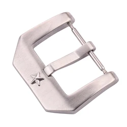 Stainless Steel Brushed Silver Watchband Buckle Clasp - High - Quality Fashion Accessory - 22mm (Silver)