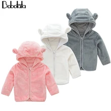 Bobotata/Осенняя детская одежда Зимний теплый шерстяной свитер, пальто милые пальто для девочек, одежда для маленьких мальчиков детская верхняя одежда с капюшоном, пальто