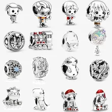 Стиль Гарри 925 пробы Серебряный 4 стиля Добби дом эльф Шарм подходит Пандора браслет Рон Уизли Шарм DIY ювелирные изделия