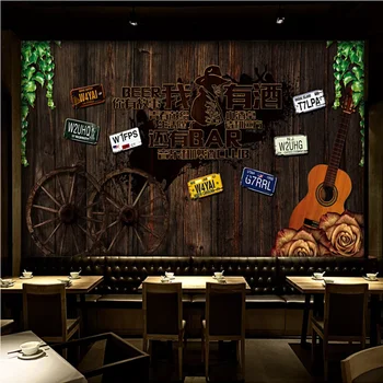 

Milofei manufacturers custom personality I have wine, do you have a story Restaurant bar background wallpaper mural