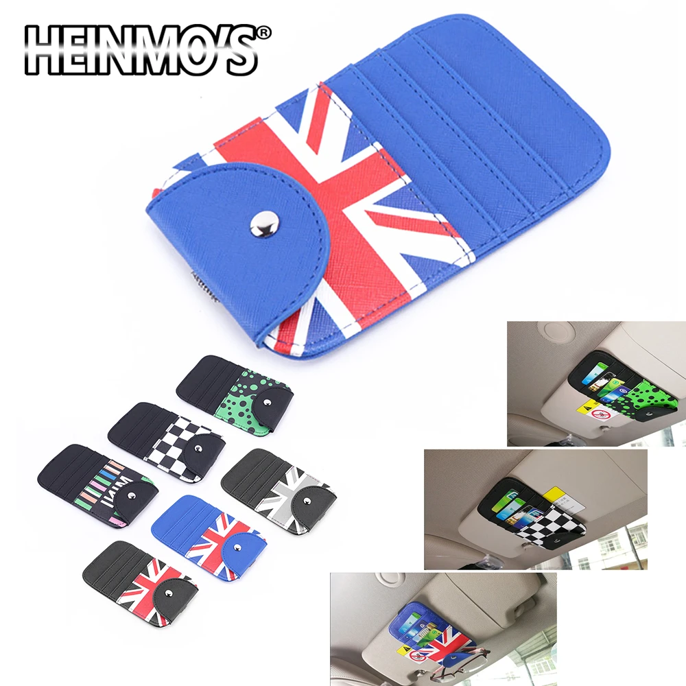 

Eye Glasses Credit Card Bill Holder Clip Universal Car Accessories For Mini Cooper JCW Clubman Countryman Car Decoration Styling