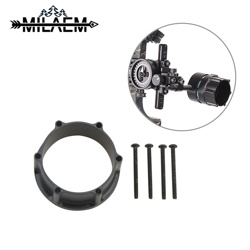 

Archery Compound Bow Single Needle Sight Aluminum Adapter Use Adjustable Pointer Sight Lens for Outdoor Hunting Shooting Sports