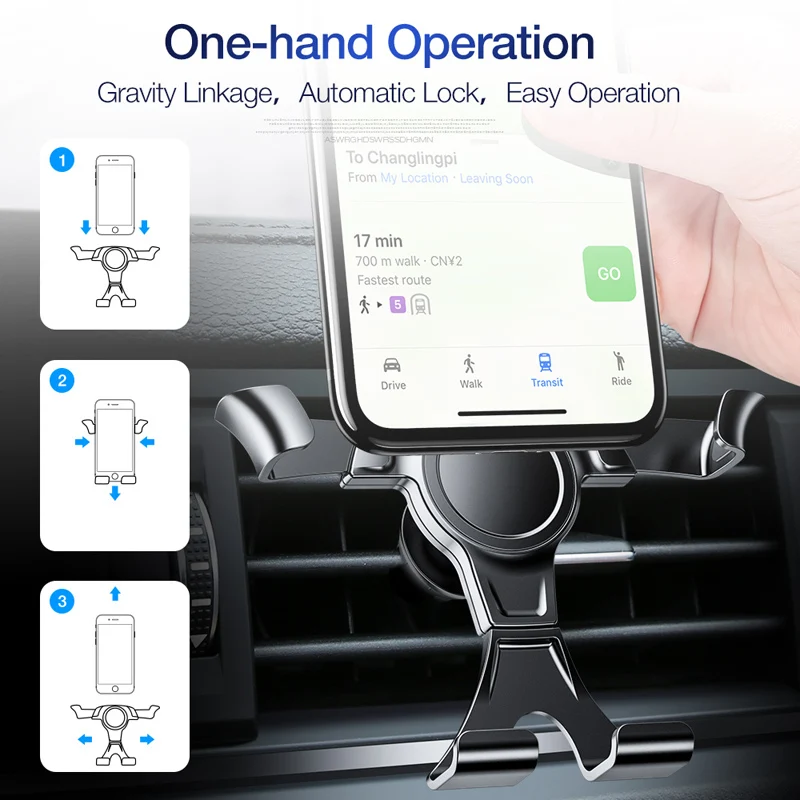 Gravity Car Phone Holder For Phone In Car Mount Stand Mobile Phone Car Holder For iPhone 11 X Samsung Support Smartphone Voiture