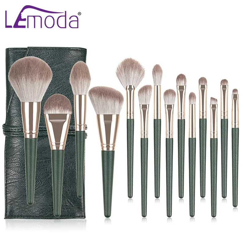 Профессиональные кисти для макияжа Lemoda 14 шт./компл. нанесения пудры основы теней